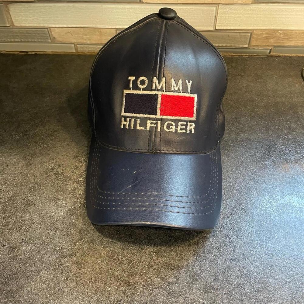 Tommy Hilfiger vintage leather Navy Blue Cap